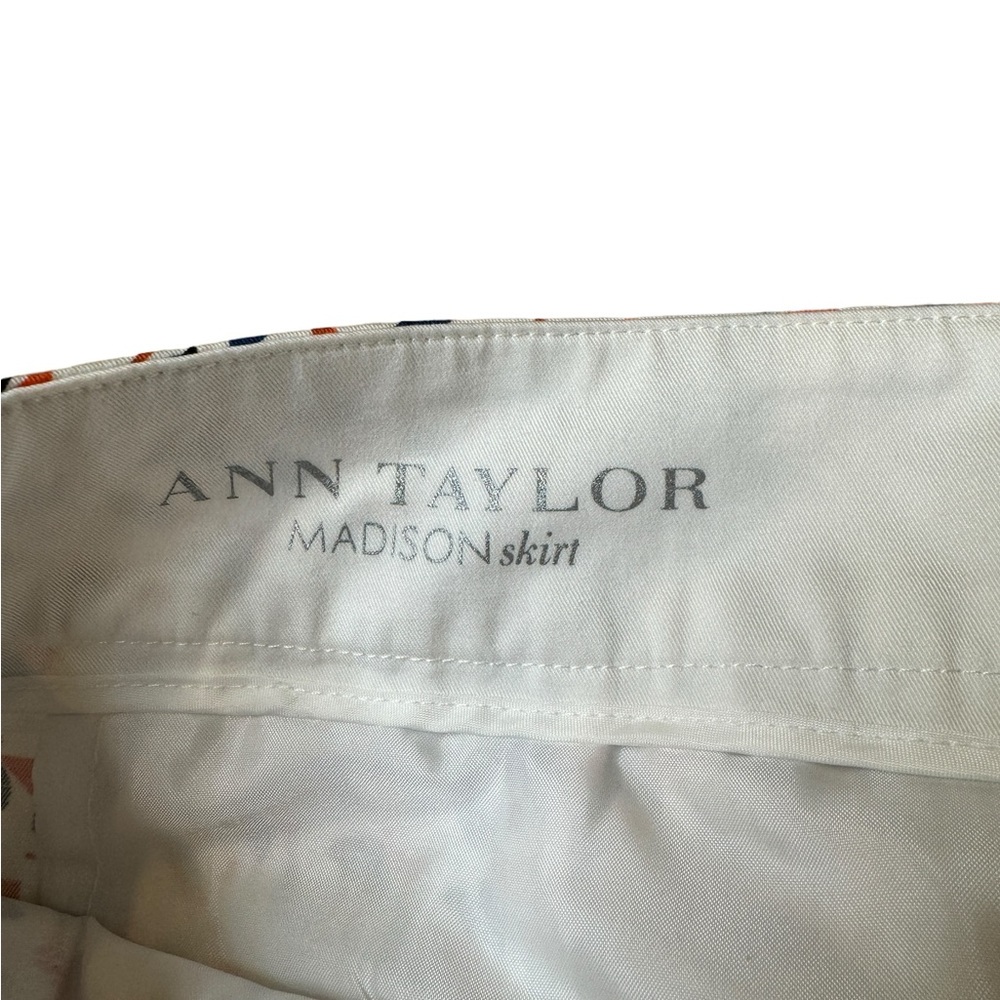 Ann Taylor Skirt Womens Size 14 Eclipse Print Madison Above Knee Retro NWOT - Picture 4 of 7